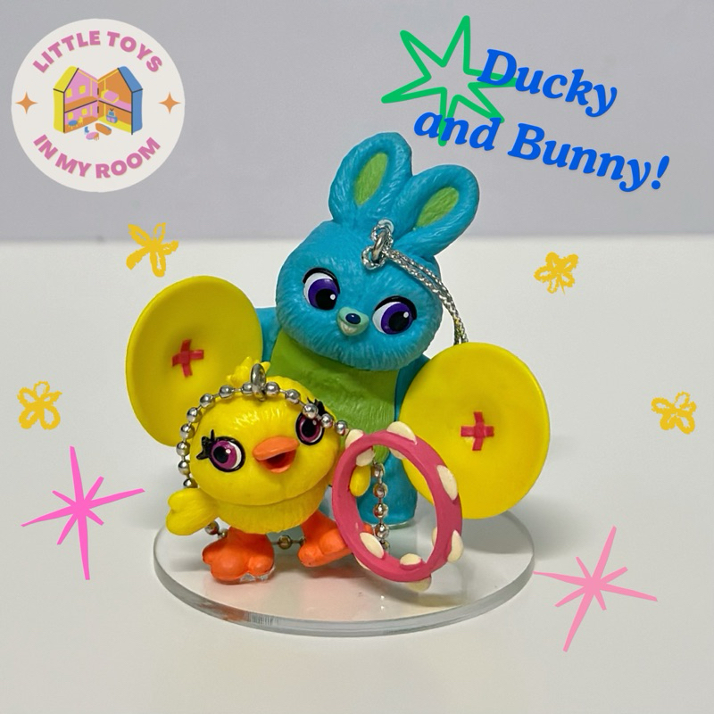🎄🐰Disney Christmas Ornament  2019 Toy Story 4 Series Bunny  & Ducky🐤🩵💛