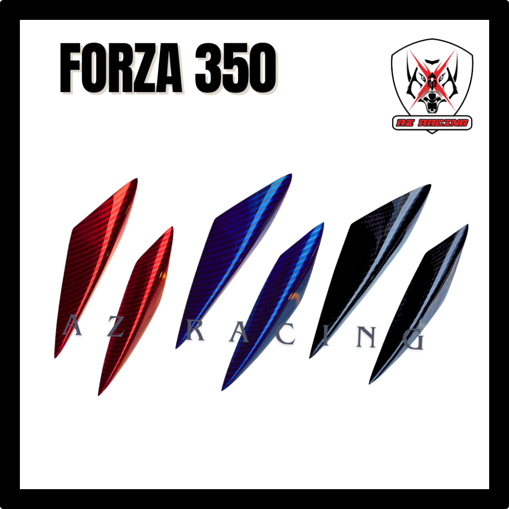 กันรอยข้างชุดสี  HONDA FORZA 350 ชิ้นงาน ABS หุ้มฟิล์มลอยน้ำลายคาร์บอน