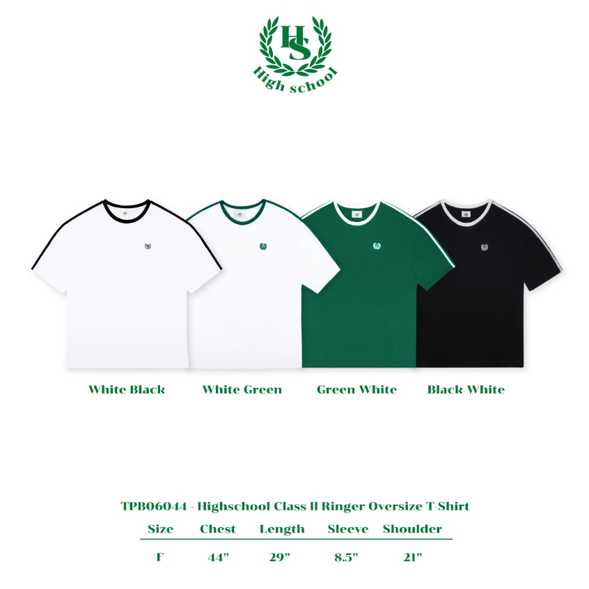 Highschool - OVB0054 เสื้อยืด High Classics Il Oversize T-Shirt