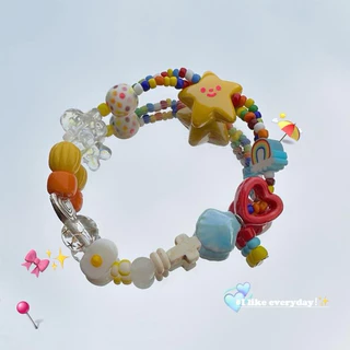 [Mimmuffin] กำไลข้อมือลูกปัดแฮนเมด กำไลอะคริลิค handmade