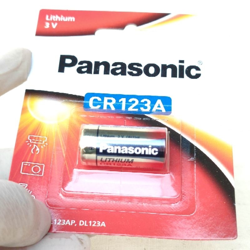 แบตเตอรี่กล้อง CR 123A Panasonic Photo Lithium 3V Camera Battery High Power Fast
