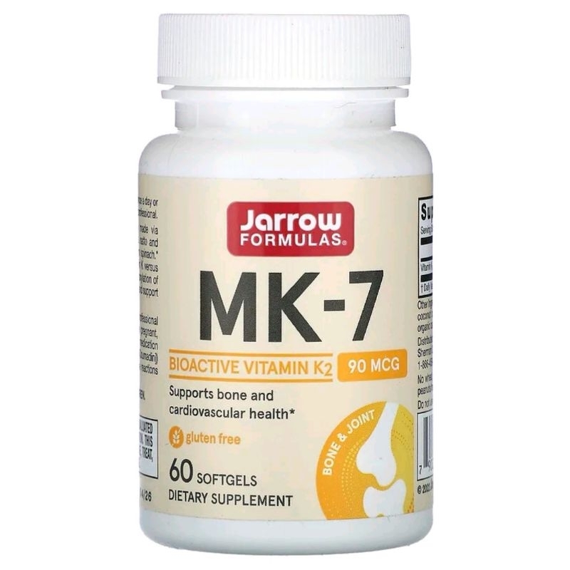 Jarrow Formulas, MK-7, Vitamin K2 as MK-7, 90 mcg, 60 Softgels