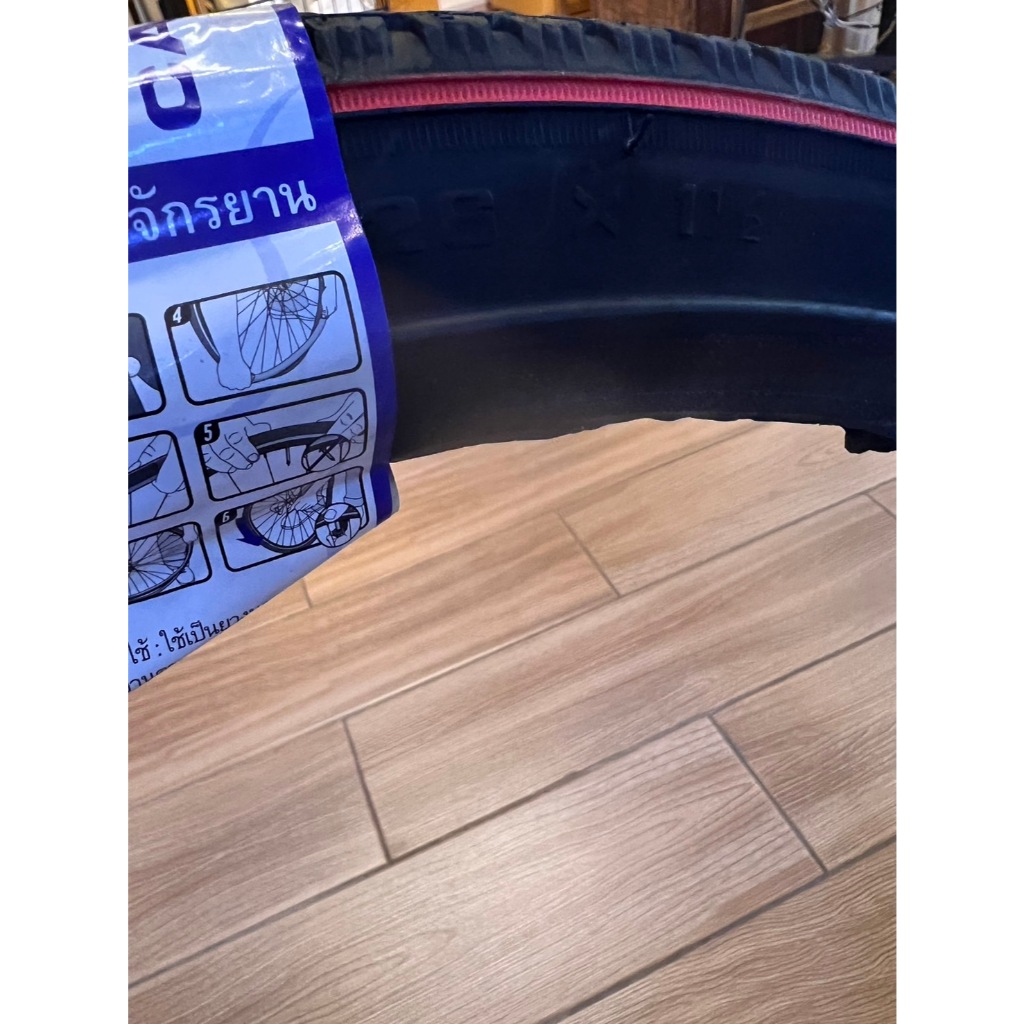 ยางนอกจักรยาน CAMEL 26x1 1/2 ลายเส้นแดง จักรยานไปรษณีย์แดง จักรยานไปรษณีย์ญี่ปุ่น - รูปที่ 2