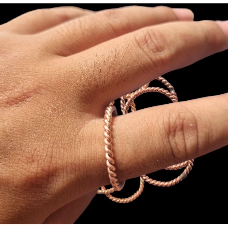 แหวน Tensor Ring แบบใส่นิ้วได้ ทองแดง