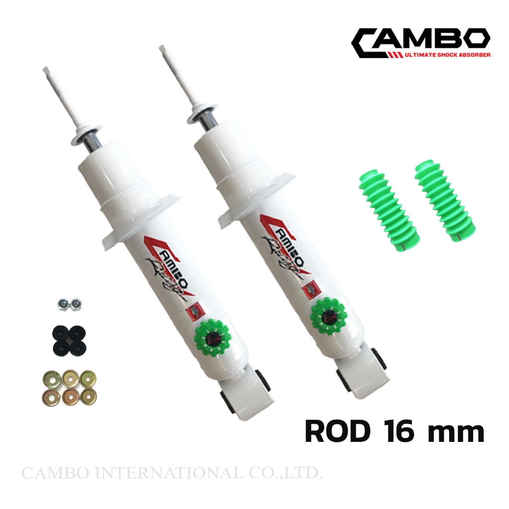 CAMBOโช๊คอัพน้ำมันกึ่งแก๊สคู่หน้าMITSUBISHIไทรทันพลัส4WDปี2011ปรับความหนืดได้8ระดับแกน16มม.HG168T468