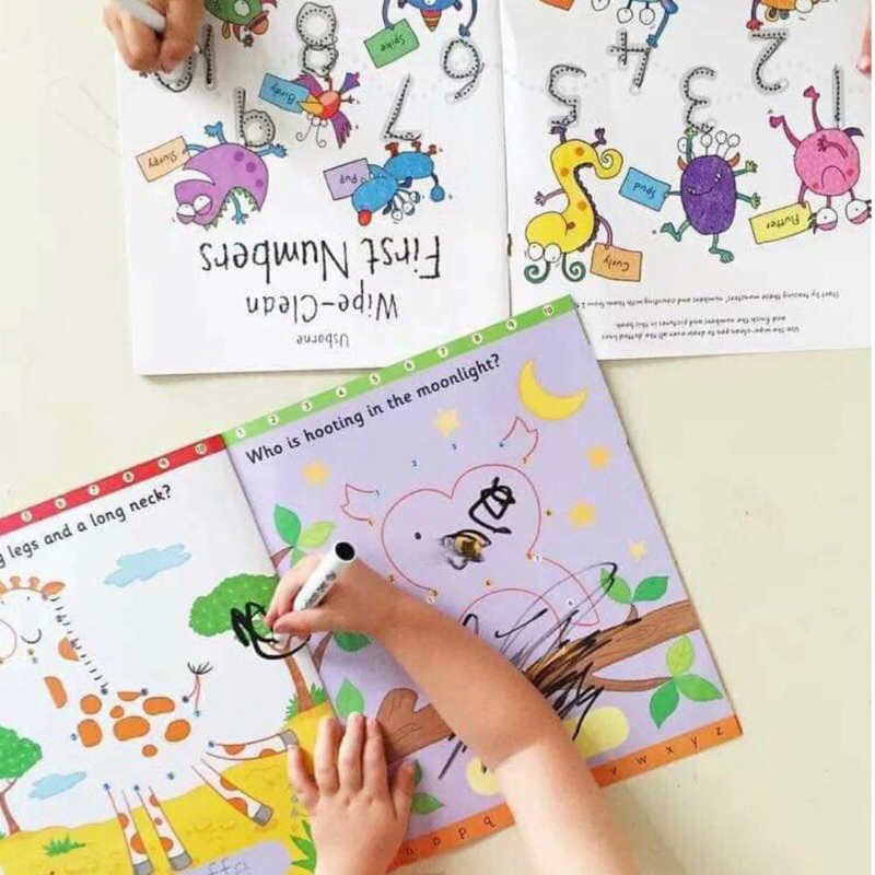 หนังสือกิจกรรม Usborne wipe clean Activity Book หัดเขียน หัดลากเส้น - รูปที่ 2