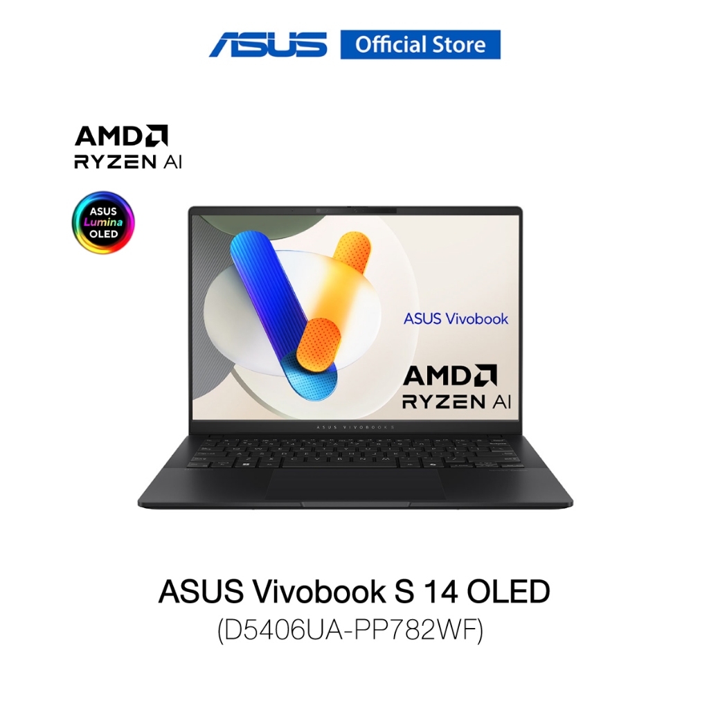 ASUS Vivobook S 14 OLED (D5406UA-PP782WF) 14" 3K (2880x1800) OLED, AMD R7-8845HS 3.8G, 16GB LPDDR5X,