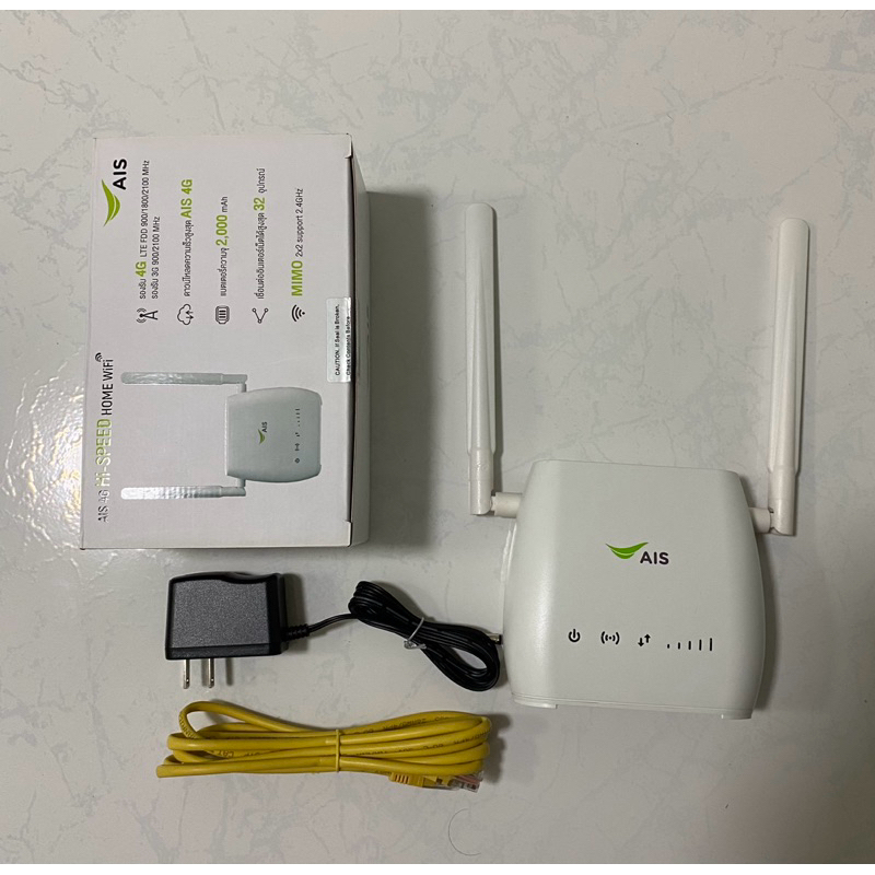 (มือสอง)AIS 4G Hi-Speed Home WiFi เร้าเตอร์รองรับซิมทุกระบบ ใช้ได้ทั้ง WiFi และ LAN