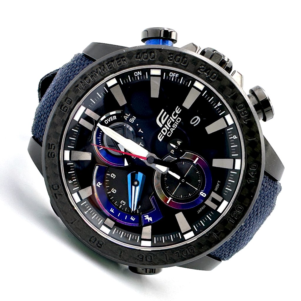 นาฬิกามือสอง CASIO EDIFICE EQB-800TR-1A Race Lap Chrono Scuderia Toro Rosso Date Bluetooth พลังงานแส