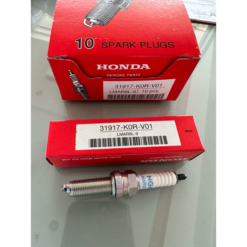 หัวเทียน แพ็คเกจล่าสุด! (แท้ศูนย์HONDA 100%) FORZA350 ADV350  PCX160 ปี21-24 ADV160 CLICK 160 LEAD4 วาลว์  GIORNO