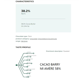 (แบรี่58 แบ่งขาย500g) คาเคา แบรี่ ดาร์คคูเวอร์เจอร์ ช็อคโกแลต 58% CACAO BARRY MI-AMERE 58%