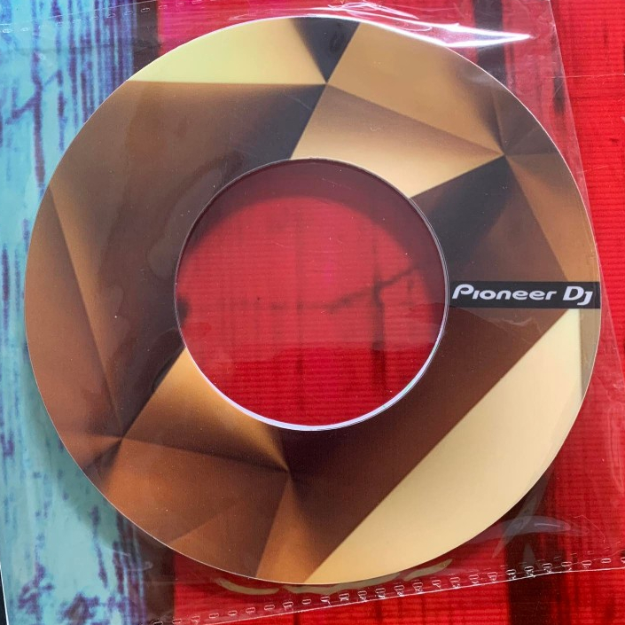 Skin jog สีทองกราฟฟิค สกินกันรอยเครื่องดีเจ ddj sr ddj rr ddj rx ddj sx ddj sx2 ddj sx3 size M