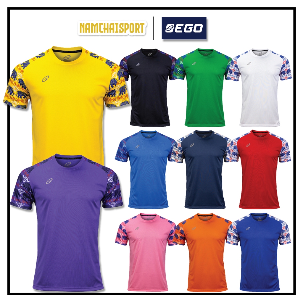 [EG1019] เสื้อคอกลมพิมพ์ลาย เนื้อผ้าไมโครทีคูล ระบายอากาศได้ดี ใหญ่สุดถึง 6L
