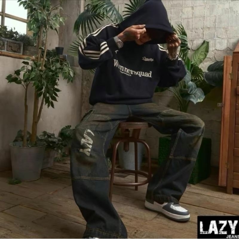 กางเกง Lazy ขาต่อเรืองแสง(แถมป้าย)