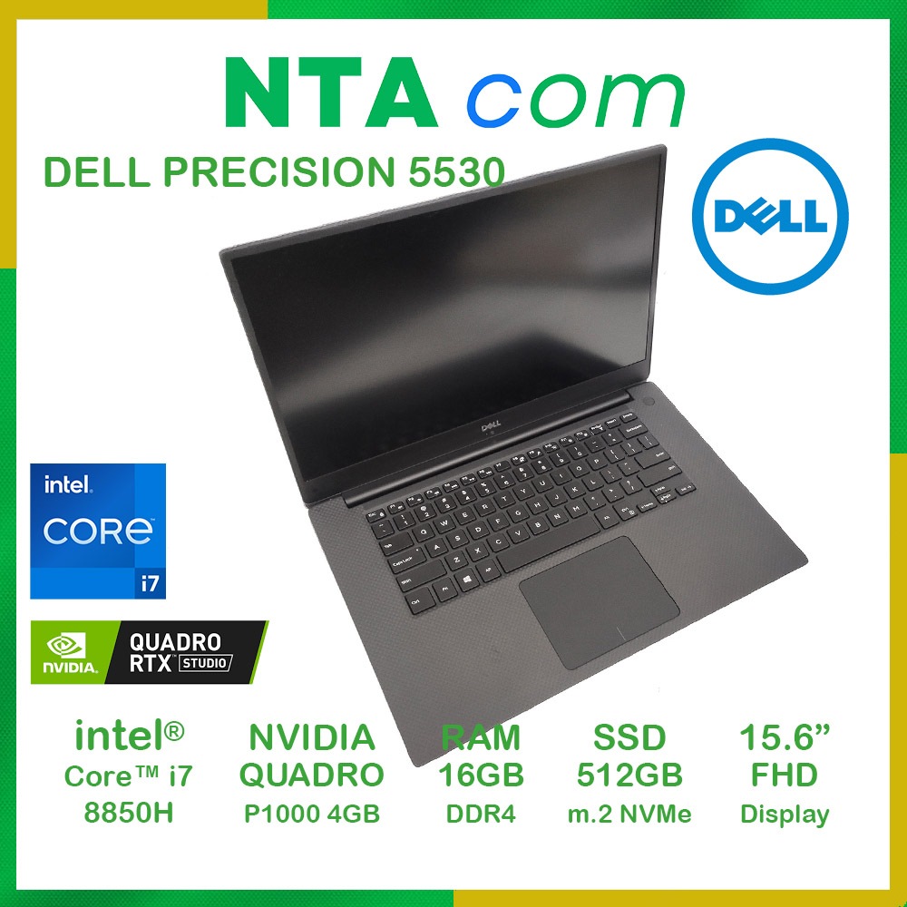 DELL PRECISION 5530  Quadro P1000 4GB RAM16GB NVMe 500GB 4