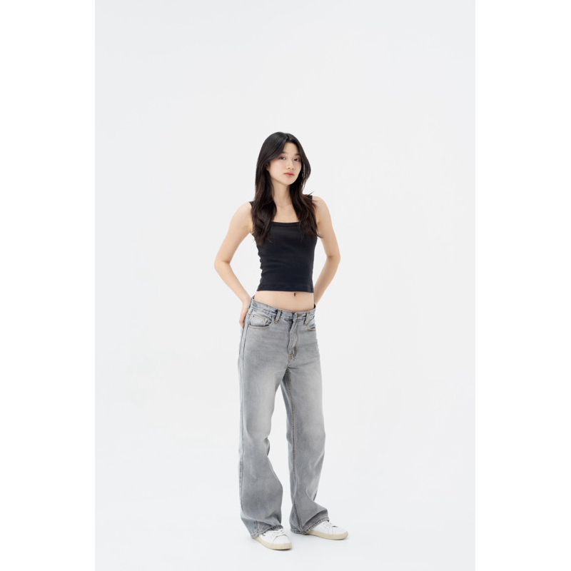 กางเกงยีนส์ RAVVESTUDIO's Gigi Jeans-Smoke