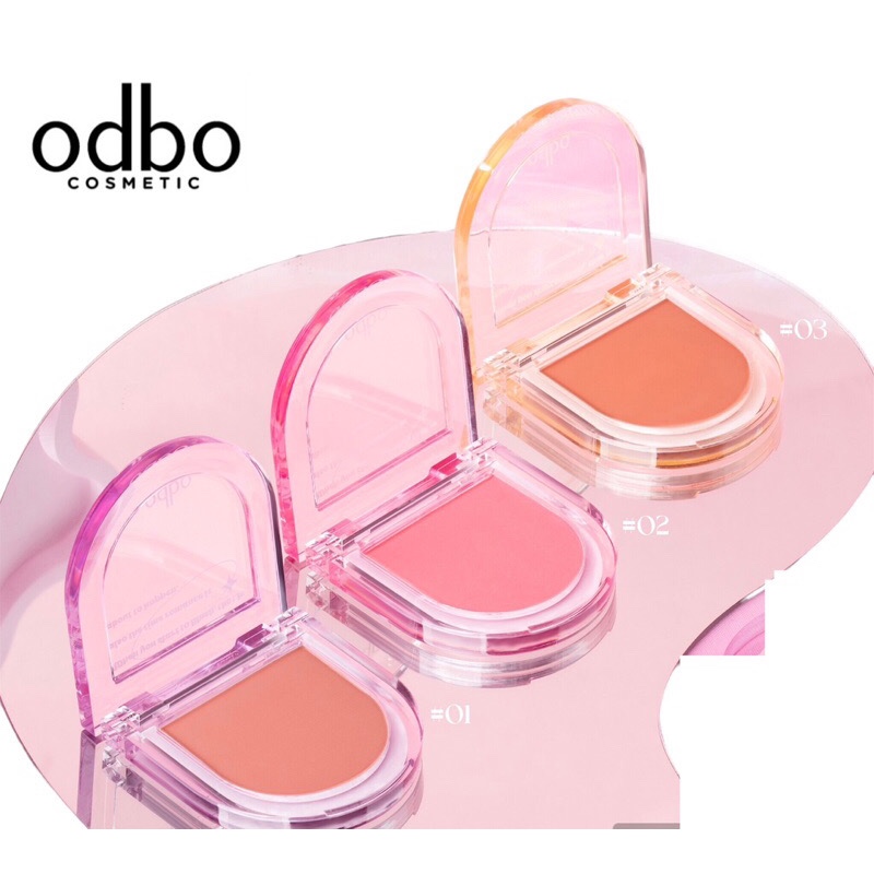 [ พร้อมส่ง ] OD1319 odbo Romance Mood Blush โรแมนซ์ มู้ด สีสวยติดทน