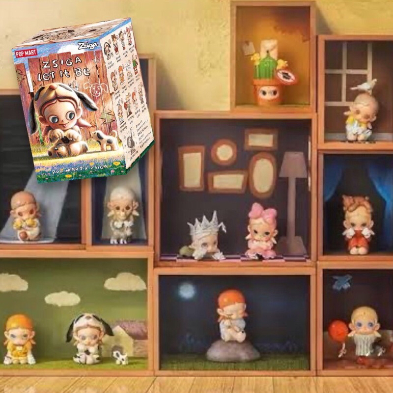 POP MART Zsiga Let It Be Series Figure Blind Box Action Figure กล่องจุ่ม ส่วนลดร้านโค้ดคุ้ม พร้อมส่ง