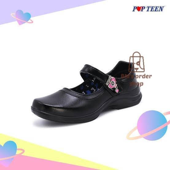 POPTEEN รองเท้านักเรียน รองเท้านักเรียนผู้หญิง ใหม่ล่าสุด เบอร์ 30-42