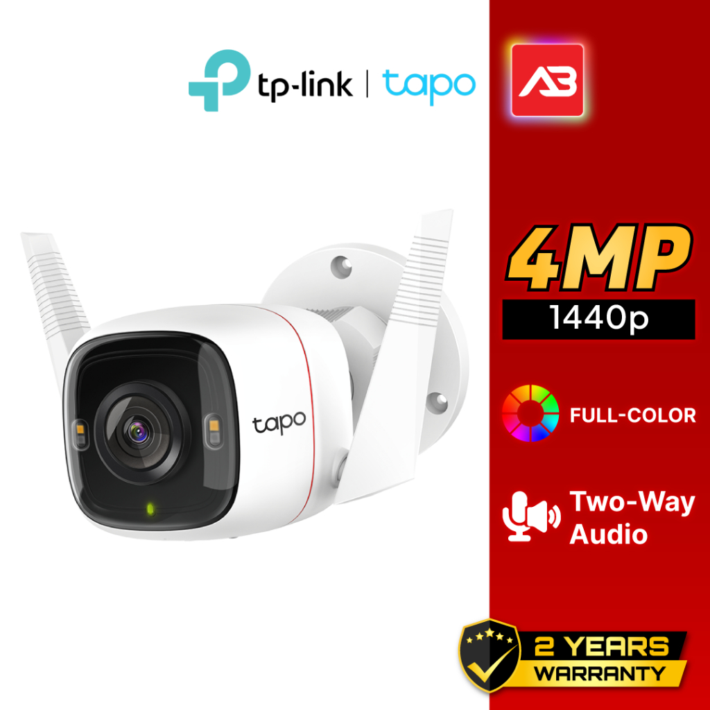 TP-Link กล้องวงจรปิด WIFI 4 ล้านพิกเซล รุ่น Tapo C320WS