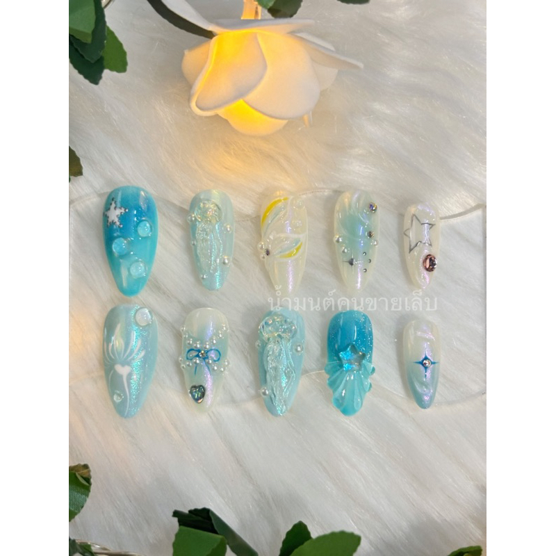เล็บปลอมpvc รหัส126 jellyfish