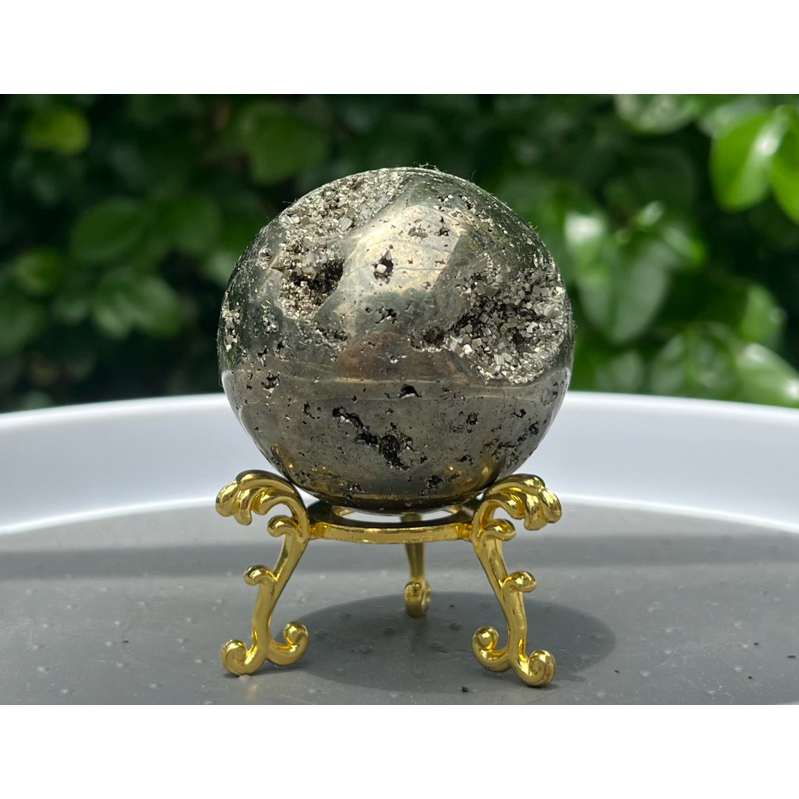 หินกลมขัดมันไพไรต์ Pyrite