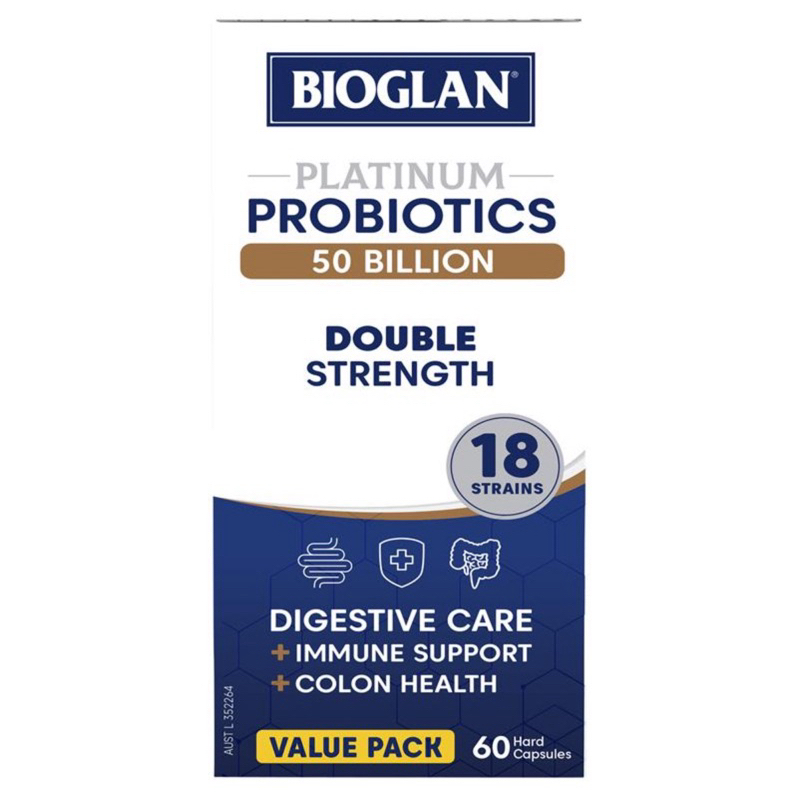 Bioglan Platinum Probiotic 50 Billion 60 Capsules