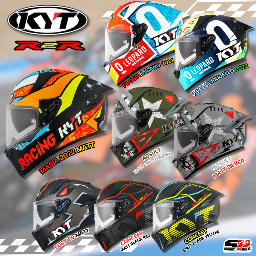 หมวกกันน๊อค KYT R2R PRO | หมวกโมเดลใหม่ล่าสุดจาก KYT  ส่งไว!!! Sp.bike 1