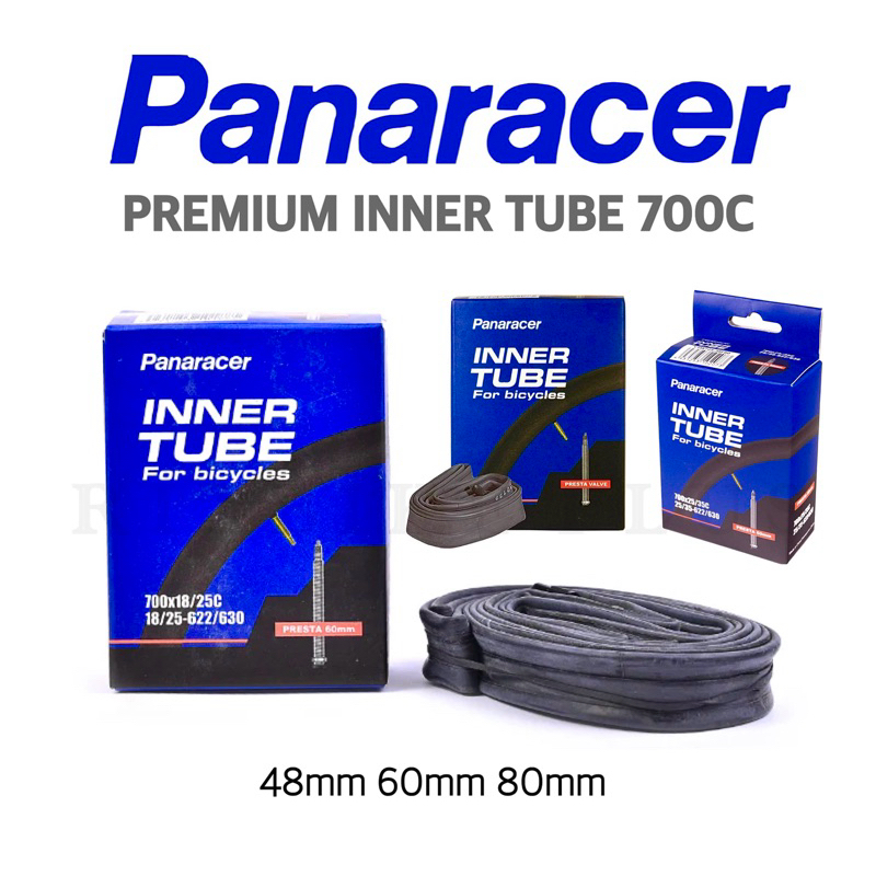 (LOTใหม่) ยางในจักรยาน PANARACER Inner Tube For Bicycle ขนาด 700x18/25 และ 700x25/35 ยางในคุณภาพ