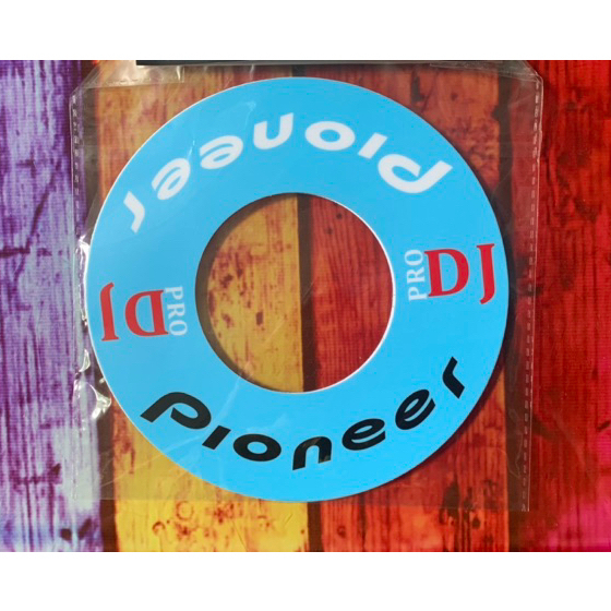 สติกเกอร์สีฟ้า ลาย Pioneer Size "M" กันรอยเครื่อง ddj sr1,2 ddj rr ddj sx1,2,3 ddj rr ddj 800