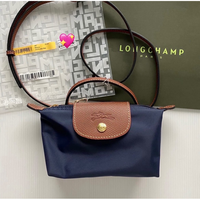 longchamp pouch mini มีกรม พร้อมsetสาย