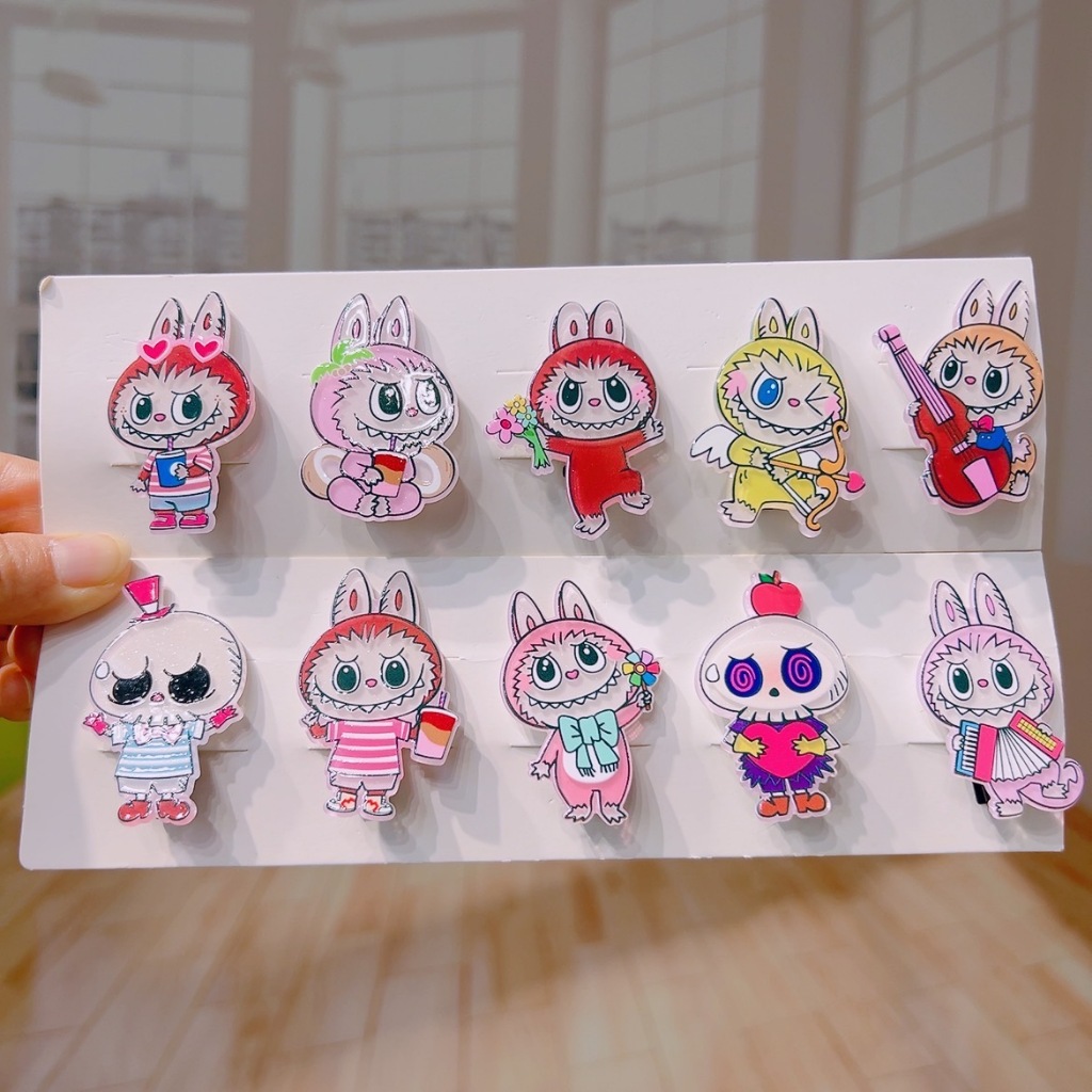 กิ๊บติดผม ลายการ์ตูน ลาบูบู้ Sanrio Hello Kitty Kuromi กิ๊ฟอะคริลิค กิ๊ฟติดผมแคร์แบร์ มีหลากหลายลาย พร้อมส่ง (ชุดที่2) - รูปที่ 2