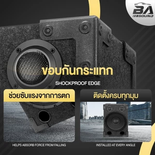BA SOUND ตู้ลำโพงสำเร็จรูป 12นิ้ว 1000W แถมสายลำโพงฟรี BA-1212B ตู้ลำโพง12นิ้ว ตู้ลำโพงกลางแจ้ง 12นิ้ว ตู้ลำโพงประกอบ