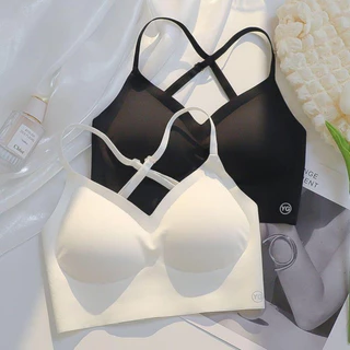 เสื้อชั้นในไร้โครงเนื้อผ้านุม B-098 ปรับสายได้ได้หลายสไตล์ สายปรับได้ไขว้สายได้หลายแบบมีฟองน้ำในตัว