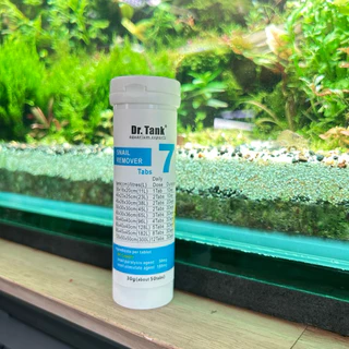 (Lot ใหม่ EXP 2028) ผลิตภัณฑ์ Dr.Tank 7 เบอร์ 7 no. 7 กำจัด หอย ตู้ บ่อ อ่าง ไม้น้ำ ตู้ ปลา Snail Remover 50 เม็ด killer