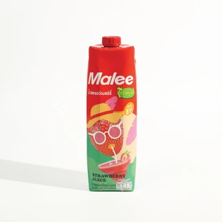 [ยกลัง! 12 กล่อง] Malee น้ำสตรอว์เบอร์รี่ 20% ตรา มาลีทรอปิคอล ขนาด 1000 มล.