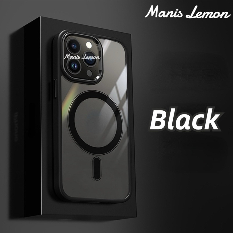 Manis Lemon อัลลอยด์ Shield Magnetic Case for iPhone 13 Pro Max