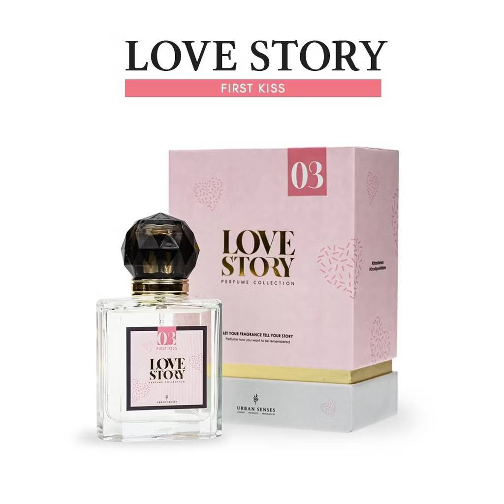 น้ำหอมผู้หญิง URBAN SENSES Love Story Perfume Collection - กลิ่น 03 FIRST KISS 50 ml. กลิ่นหวานสดใส