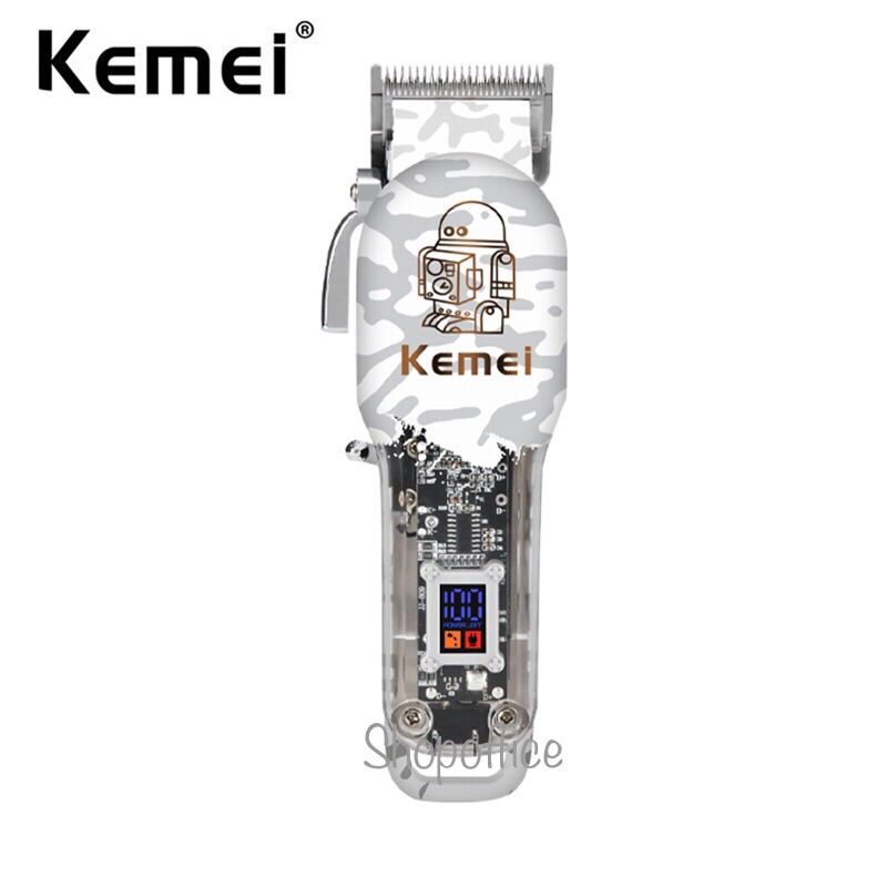 ปัตตาเลี่ยนไร้สาย Kemei KM -2137 ปัตตาเลี่ยนตัดผมไฟฟ้า ไร้สาย 8w 8200 RPM แบบมืออาชีพ สําหรับผู้ชาย