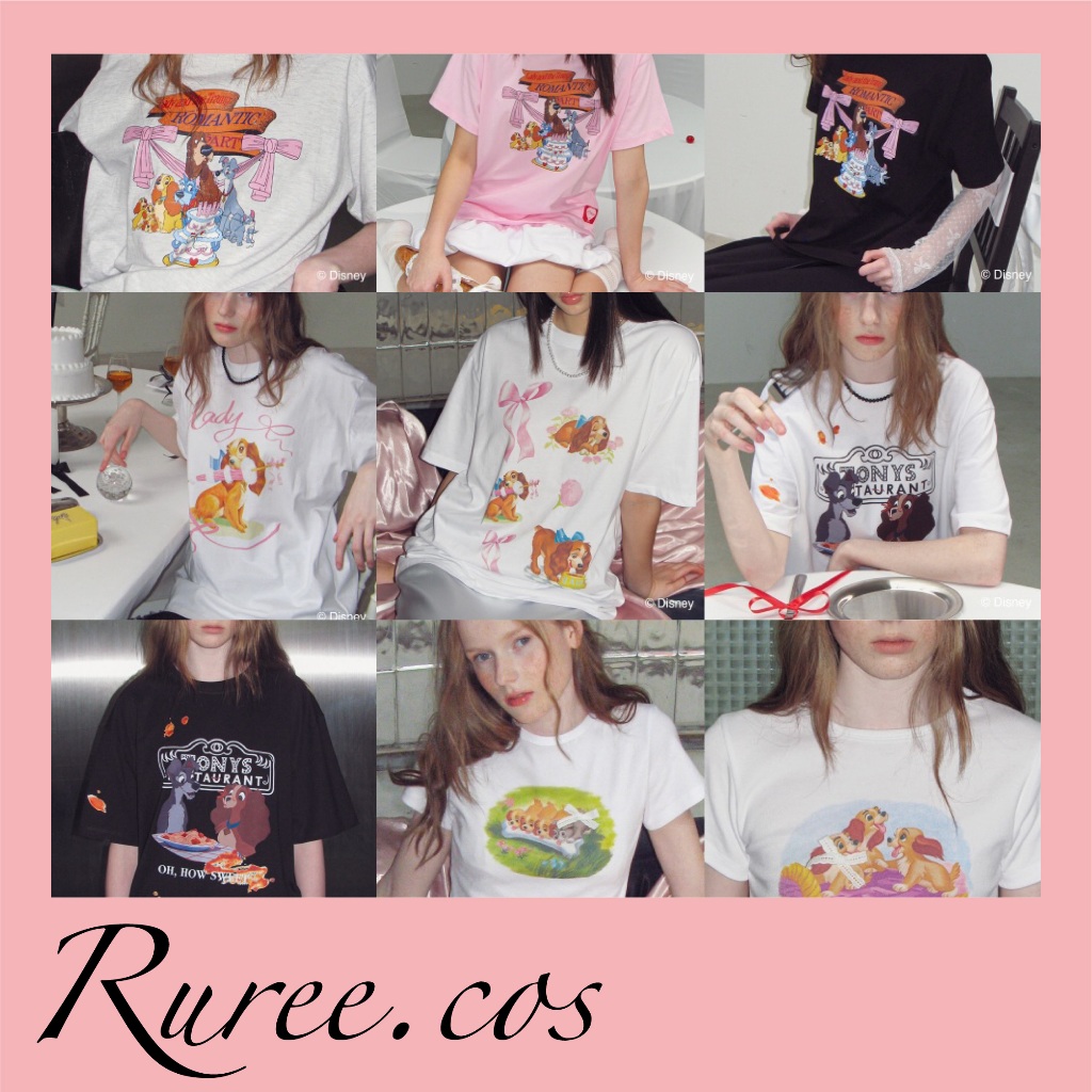 [พร้อมส่ง/ของแท้] Ronron - 'Lady And The Tramp' T-Shirt Collection