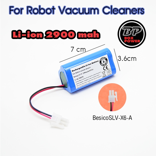 แบตเตอรี่สำหรับหุ่นยนต์ดูดฝุ่น และเครื่องดูดฝุ่นอัตโนมัติ Besico รุ่น SLV X6 A (รุ่นอัพเกรด)