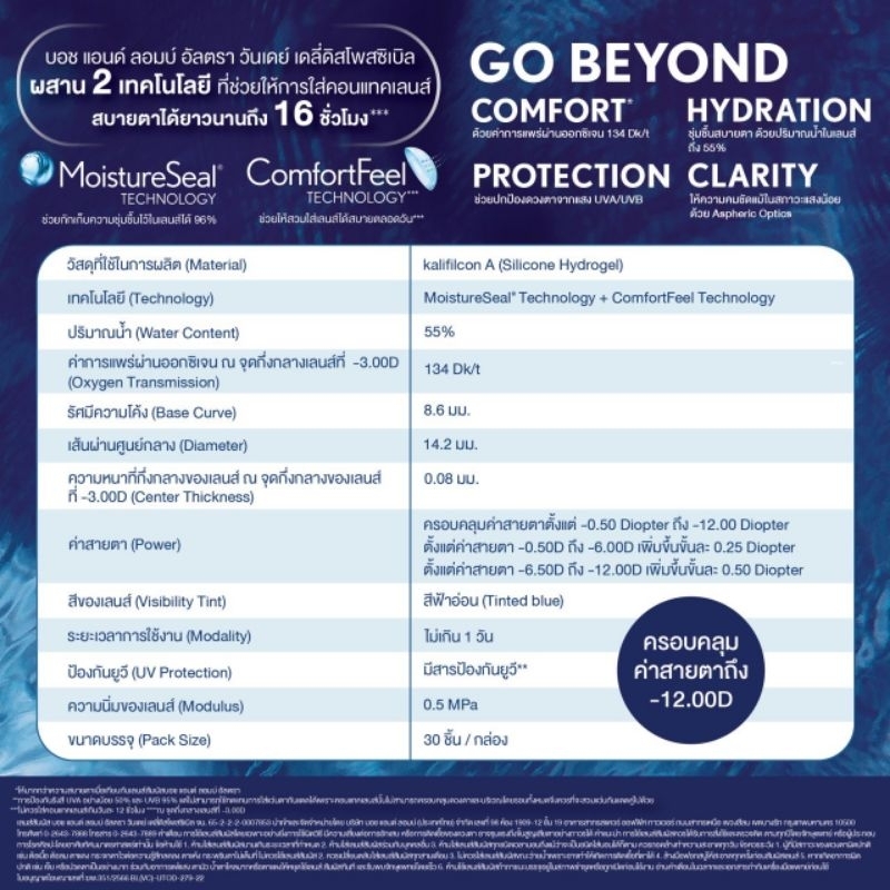 Bausch and Lomb ULTRA ONEDAY - รูปที่ 2