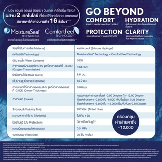 Bausch and Lomb ULTRA ONEDAY คอนแทคเลนส์ อัลตร้า รายวัน แพ็ค 30
