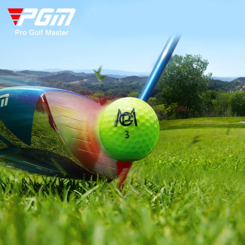 ลูกกอล์ฟ สีสดใส PGM Mo Eye Colorful golf ball for Power Distance Q029