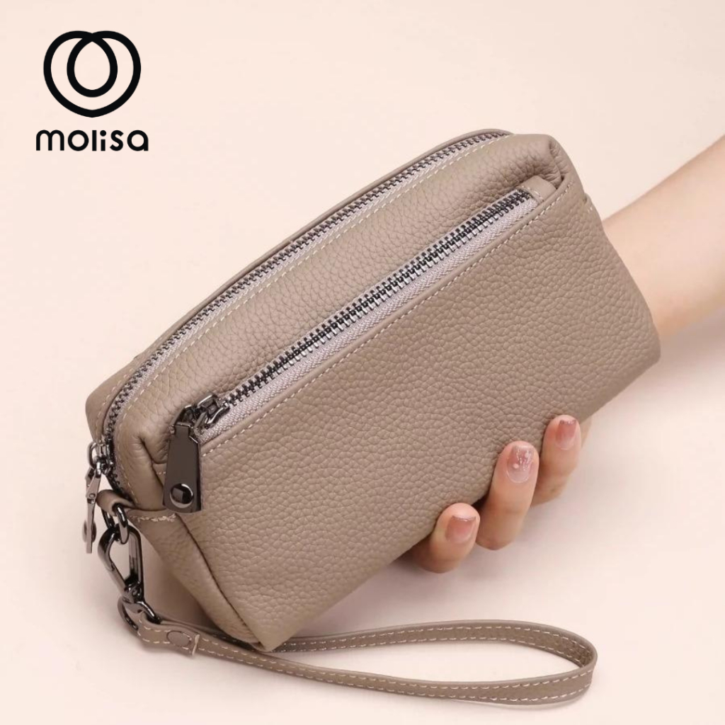 Molisa  กระเป๋าใส่โทรศัพท์และกุญแจ กระเป๋าข้อมือ ใส่เงิน ขนาดพกพา 2118#