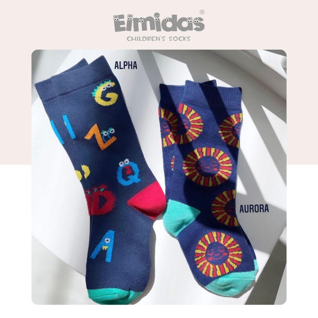ถุงเท้าเด็ก Elmidas รุ่น Aurora & Alpha (1 คู่)