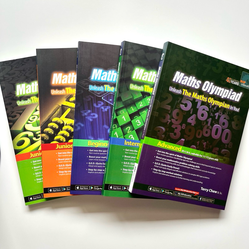 Singapore Maths Olympiad    พร้อมส่ง คณิตศาสตร์โอลิมปิค ระดับประถม Grade1-6, 5 Books