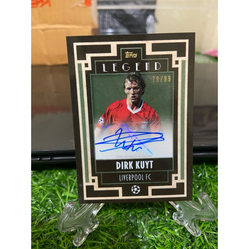 การ์ดนักฟุตบอล ลายเซ็น นักเตะ Liverpool Dirk Kuyt /99