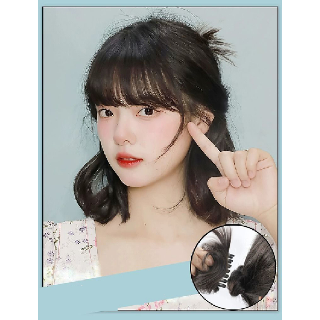 🔥พร้อมส่ง🔥หรูหรา ขนปุย บอล ดอกไม้ ตา รูปร่าง วิกผม ธรรมชาติ กิ๊บ วิกผม กระเป๋าผม เครื่องประดับผม กิ๊บหนีบผมครึ่งหัว เสกผ - รูปที่ 2