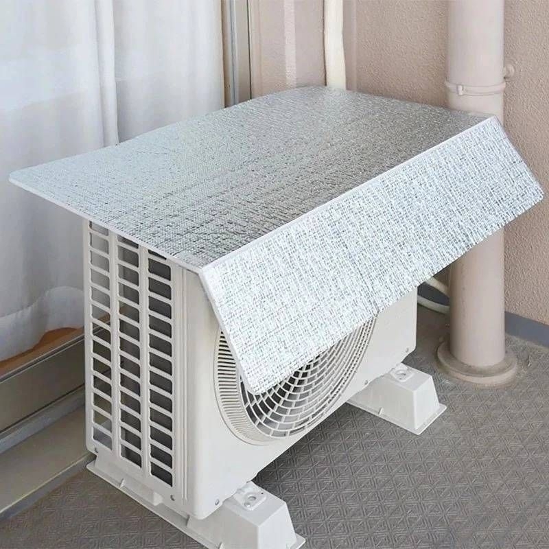 แผ่นฉนวนกันความร้อนเครื่องปรับอากาศ หนา​ 5-10mm บังแดด  กันร้อน ทำให้แอร์เย็น ลดการทำงานหนักของแอร์